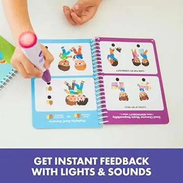 Educational Insights Hot Dots Feelings & Friendships Social Emotional Learning Workbooks, Gift for Kids Ages 3+