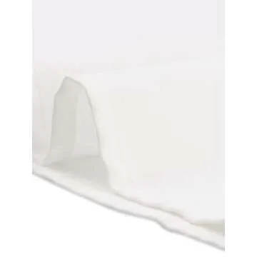 Allegra K Business Dressy Casual Work Tops Shirt for Women's Stand Collar Long Sleeve Blouse Medium White