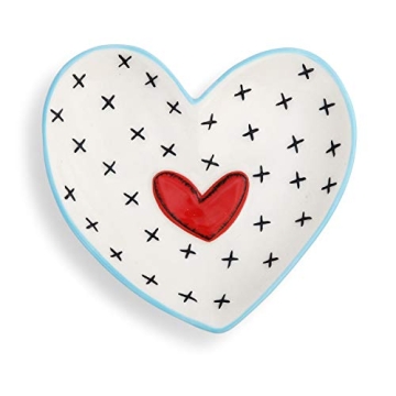 Stylish DEMDACO Heart Jewelry Trays Set of 4 for Treasures