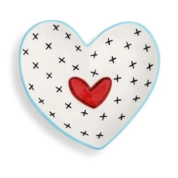 Stylish DEMDACO Heart Jewelry Trays Set of 4 for Treasures