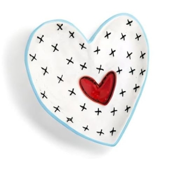 Stylish DEMDACO Heart Jewelry Trays Set of 4 for Treasures