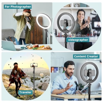 Eicaus 12" Ring Light with Tripod & Phone Holder