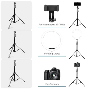 Eicaus 12" Ring Light with Tripod & Phone Holder