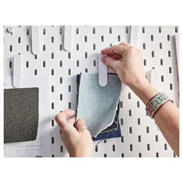 Ikea Pegboard Accessories (Clip) - Pack of 2, White, 0.5 Quart, IKEAOPC6J127