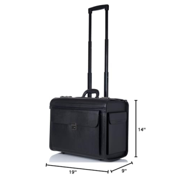 Rolling 17" Lawyer Briefcase by Alpine Swiss