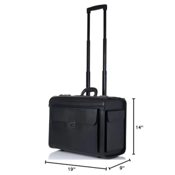 Rolling 17" Lawyer Briefcase by Alpine Swiss