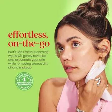 Burt's Bees Aloe Vera Face Wipes for Sensitive Skin