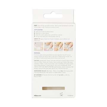 KISS Gel Fantasy Collection Ready-To-Wear Fake Toenails Pedicure Set, Style 'This is Classic', with Mini Nail File, Pink Gel Nail Glue & 28 White Smudge-Proof Glue-On Toenails