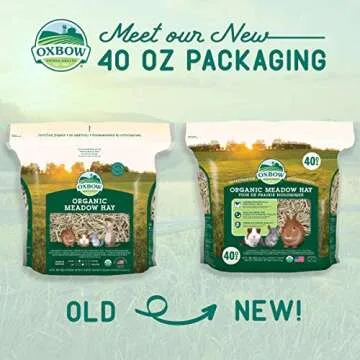 Oxbow Organic Meadow Hay for Small Pets, 40 oz Fresh
