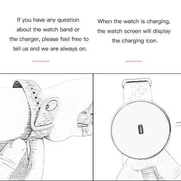 Women's Smart Watch for iPhone Android Phone with Fitness Sleep Monitoring Waterproof Remote Camera GPS Auto Wake Screen