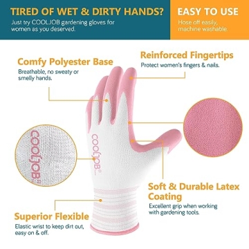 Comfortable Gardening Gloves for Women, Stylish & Durable
