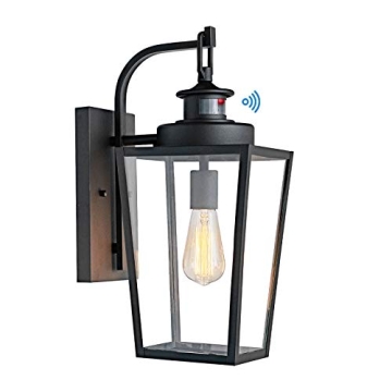 Stylish MOTINI Vintage Outdoor Wall Lantern with Motion Sensor