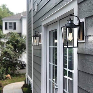 Stylish MOTINI Vintage Outdoor Wall Lantern with Motion Sensor