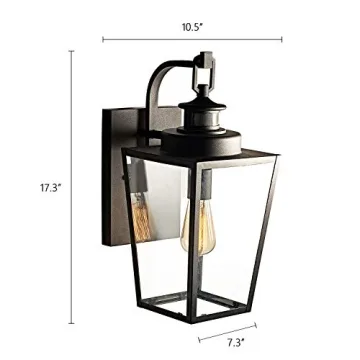 Stylish MOTINI Vintage Outdoor Wall Lantern with Motion Sensor