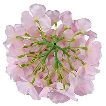 Flojery Silk Hydrangea Heads for Elegant Wedding Decor