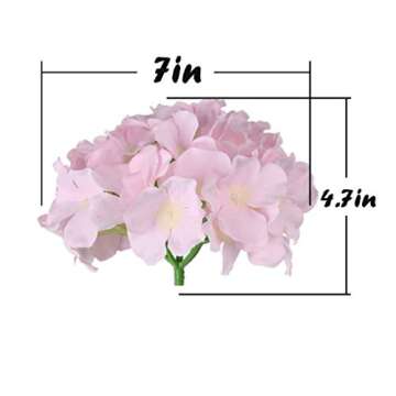 Flojery Silk Hydrangea Heads for Elegant Wedding Decor