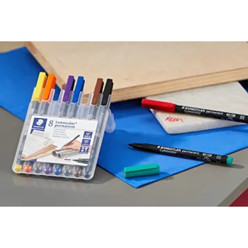 Staedtler Lumocolor Permanent Pens Pack of 8 Assorted Colors