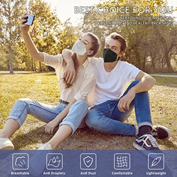 ChiSip KN95 Face Mask 50Pcs 5 Layer Breathable Protection