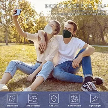 ChiSip KN95 Face Mask 50Pcs 5 Layer Breathable Protection