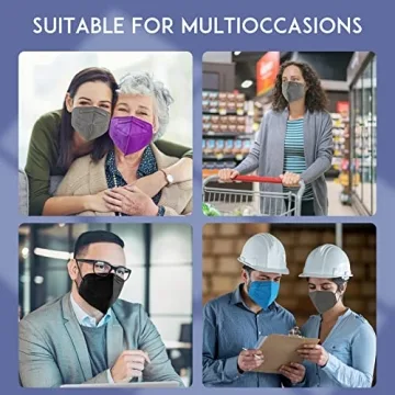 ChiSip KN95 Face Mask 50Pcs 5 Layer Breathable Protection