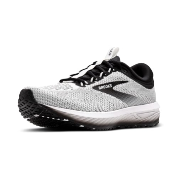 Brooks Women’s Revel 7 Neutral Running Shoe - White/Black 6.5 Medium