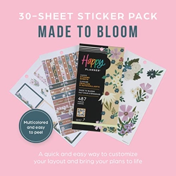 Happy Planner Floral Sticker Pack for Creative Planning