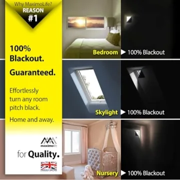 MaximoLife® Ultimate Blackout Blind | Best Light Blocking Solution