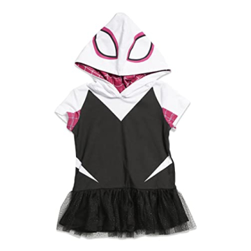 Ghost Spider Toddler Girls Costume Set for Superhero Fun