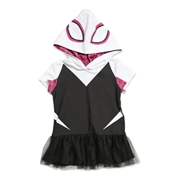 Ghost Spider Toddler Girls Costume Set for Superhero Fun