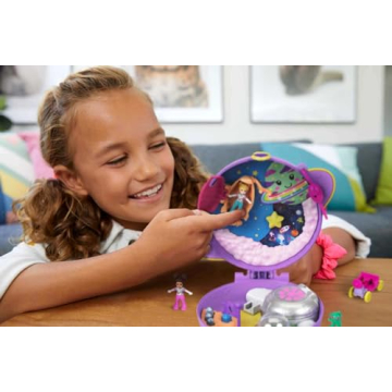 Polly Pocket Saturn Space Explorer Playset with Dolls