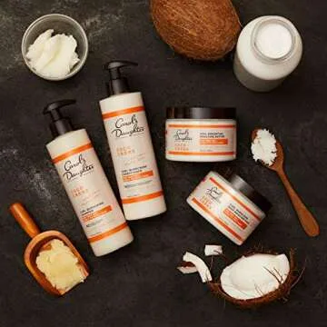 Carol’s Daughter Coco Creme Sulfate Free Shampoo and Conditioner Set with Silicone Free Hair Butter, for Very Dry Curly Hair, with Coconut Oil and Mango Butter