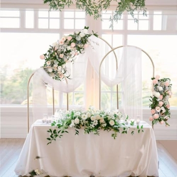 Vincidern Metal Wedding Arch Backdrop Stand Set 3 Sizes
