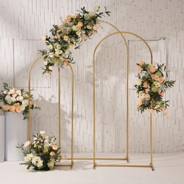 Vincidern Metal Wedding Arch Backdrop Stand Set 3 Sizes