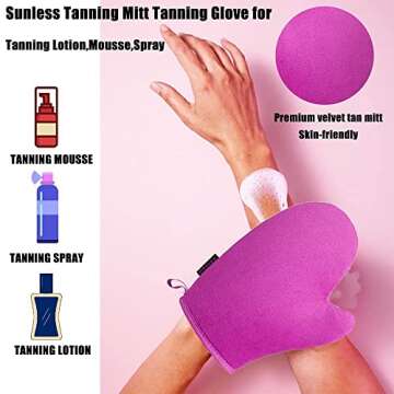 GAIYAH Self Tanning Mitt Applicator - Self Tanning Mitten Self Tanner Mitt Applicator Self Tanning G...