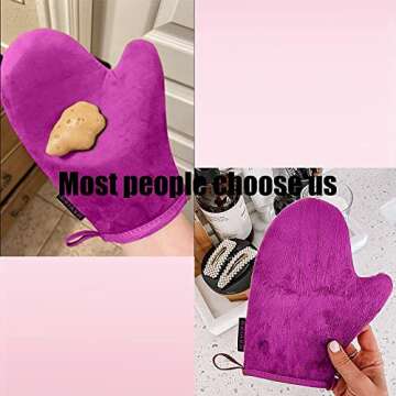 GAIYAH Self Tanning Mitt Applicator - Self Tanning Mitten Self Tanner Mitt Applicator Self Tanning Glove for Self Tan Mitt Applicator Sunless Tanning Mitts Tan Mitten for Tanning Lotion, Mousse, Spray
