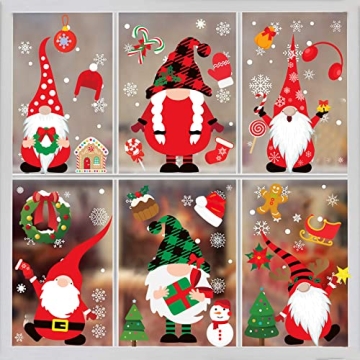 Funnlot Christmas Window Clings 316PCS - Seasonal Decor for Windows