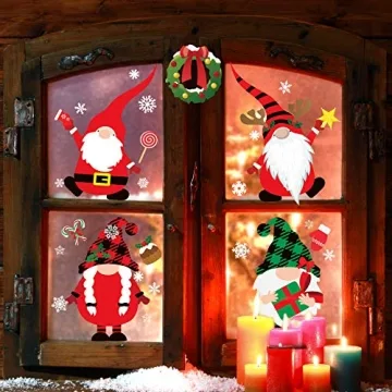 Funnlot Christmas Window Clings - 316PCS Holiday Stickers