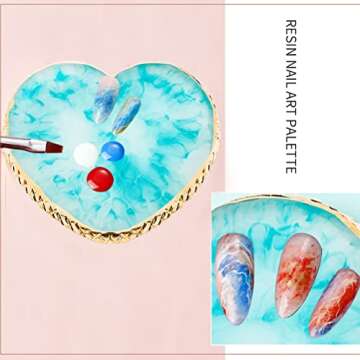 Versatile Resin Nail Art Palette Set for Creative Mixing