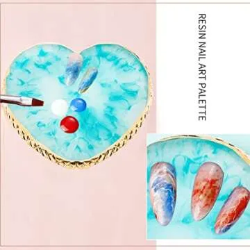 Versatile Resin Nail Art Palette Set for Creative Mixing