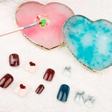 Versatile Resin Nail Art Palette Set for Creative Mixing