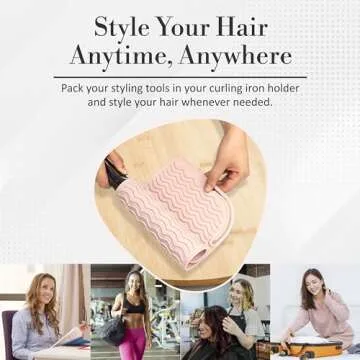 Heat Resistant Silicone Mat for Hair Styling Tools