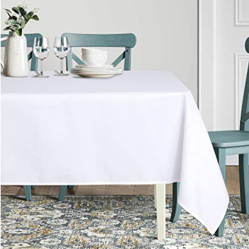 Sancua 60x84 Inch Tablecloth - Stain Resistant Polyester