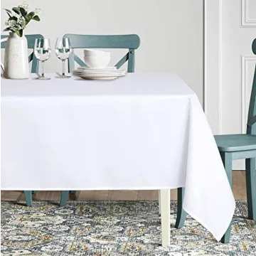 Sancua 60x84 Inch Tablecloth - Stain Resistant Polyester