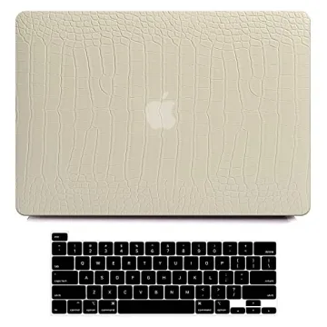 Funut for MacBook Air 13 Inch Case | Stylish Crocodile Leather Cover with Keyboard Protection