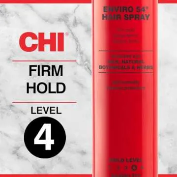 CHI Enviro 54 Hairspray, Firm Hold, Lightweight Spray Finishes & Secures Hairstyles, Sulfate, Paraben & Gluten-Free, 10 Oz