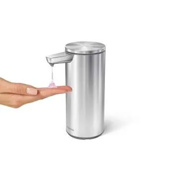 simplehuman 9 oz. Touch-Free Automatic Rechargeable Sensor Pump, Brushed Stainless Steel, 2024 Model
