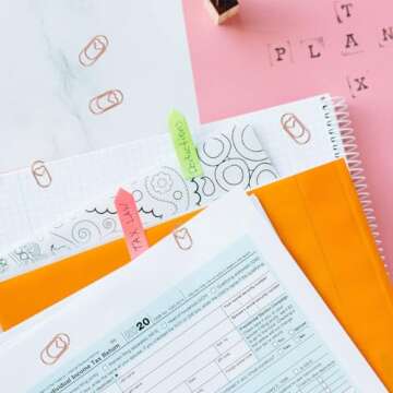 Cute Heart Shaped Paper Clips - 100 Pcs Rose Gold