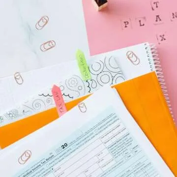 Cute Heart Shaped Paper Clips - 100 Pcs Rose Gold