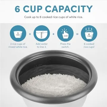 Aroma Housewares 6 Cup Rice Cooker Steamer Multicooker