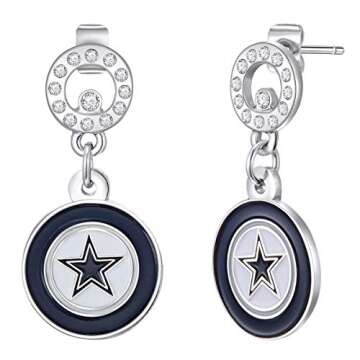 NFL Dallas Cowboys Circle Post Earrings